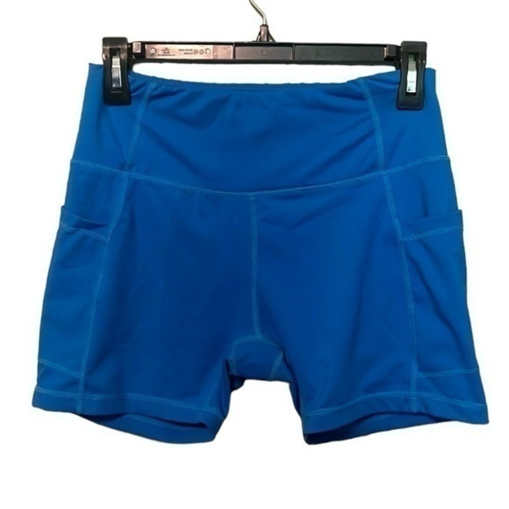 Baleaf athletic shorts, color is blue, women’s size medium, inside pocket